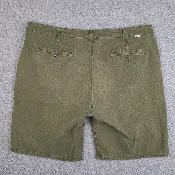 Levi's Shorts Mens 41 Green Chino White Tab Cotton Blend - Picture 2 of 16
